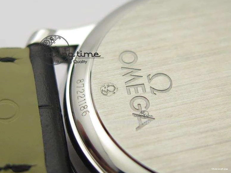 0420 Flexible De Ville MK 1:1 Best Edition SS White Dial On Black Leather Asian Seagull T1701 (Sec@6) 8244